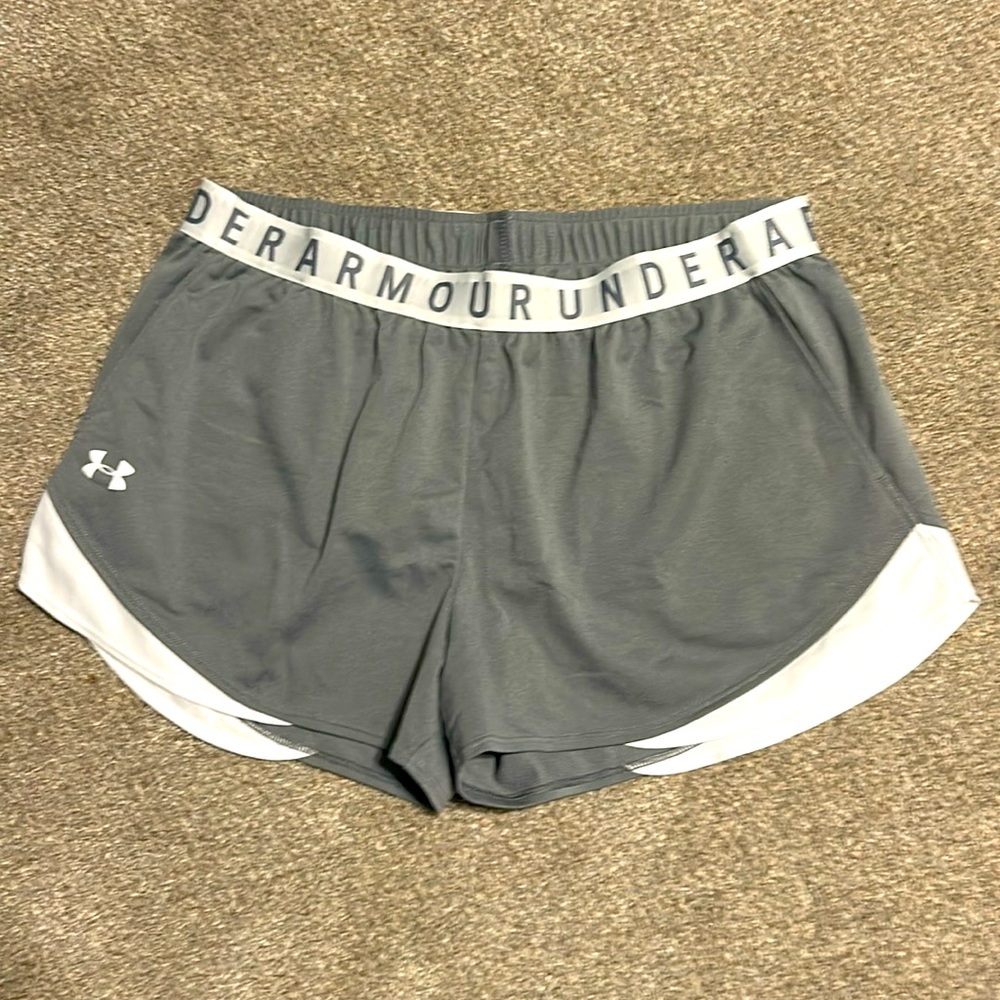 Gray shorts by Under Armour, Women’s XL